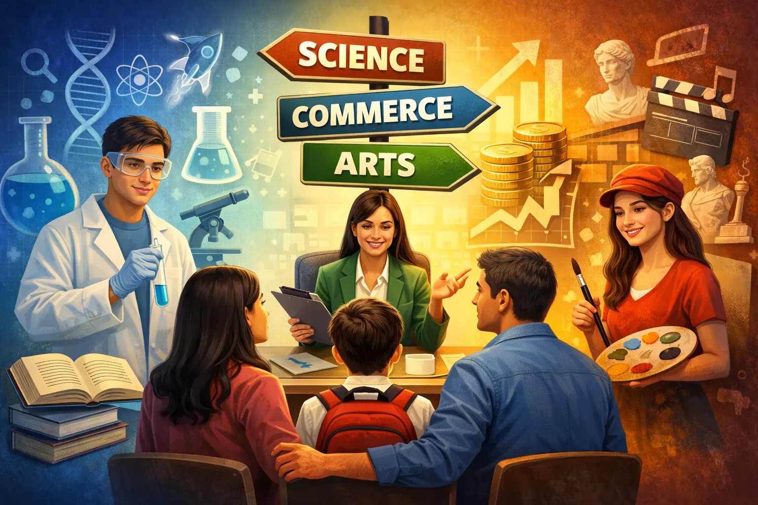 Stream Selection After Class 10: Science, Commerce or Arts? What Parents Should Know