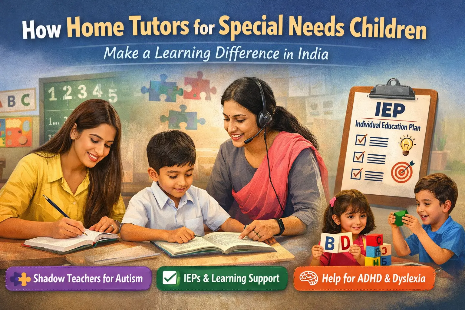 How Home Tutors for Special Needs Children make a Learning difference