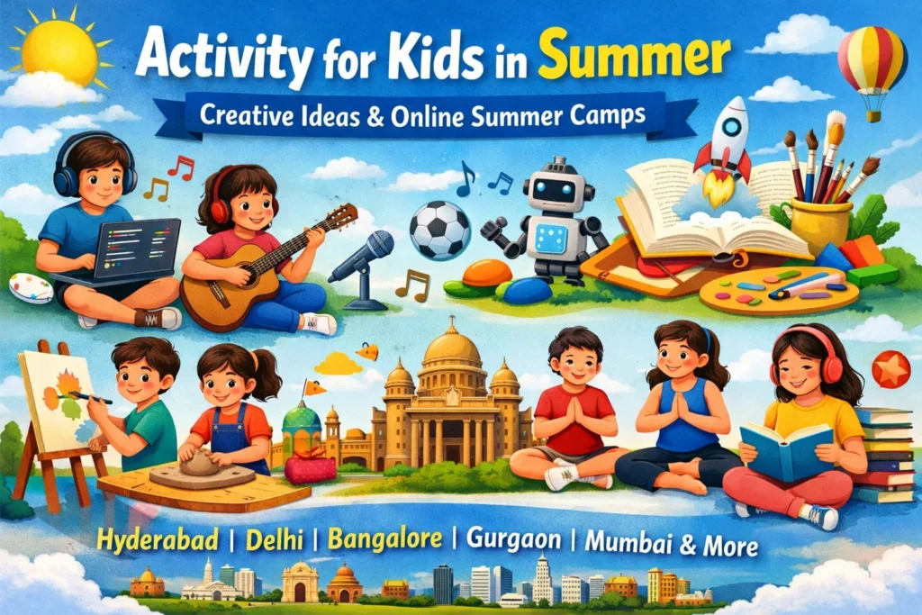 Activity for kids in Summer, online Summer camp